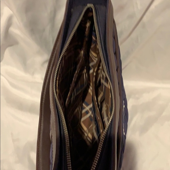 Vera Bradley Navy Brown Shoulder Bag (used) - Picture 5 of 8
